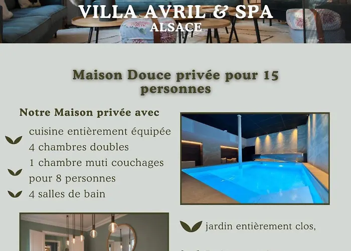 Villa Avril Et Spa Gite De Luxe 15 Personnes Avec Piscine Chauffee Toute L'Annee 别墅